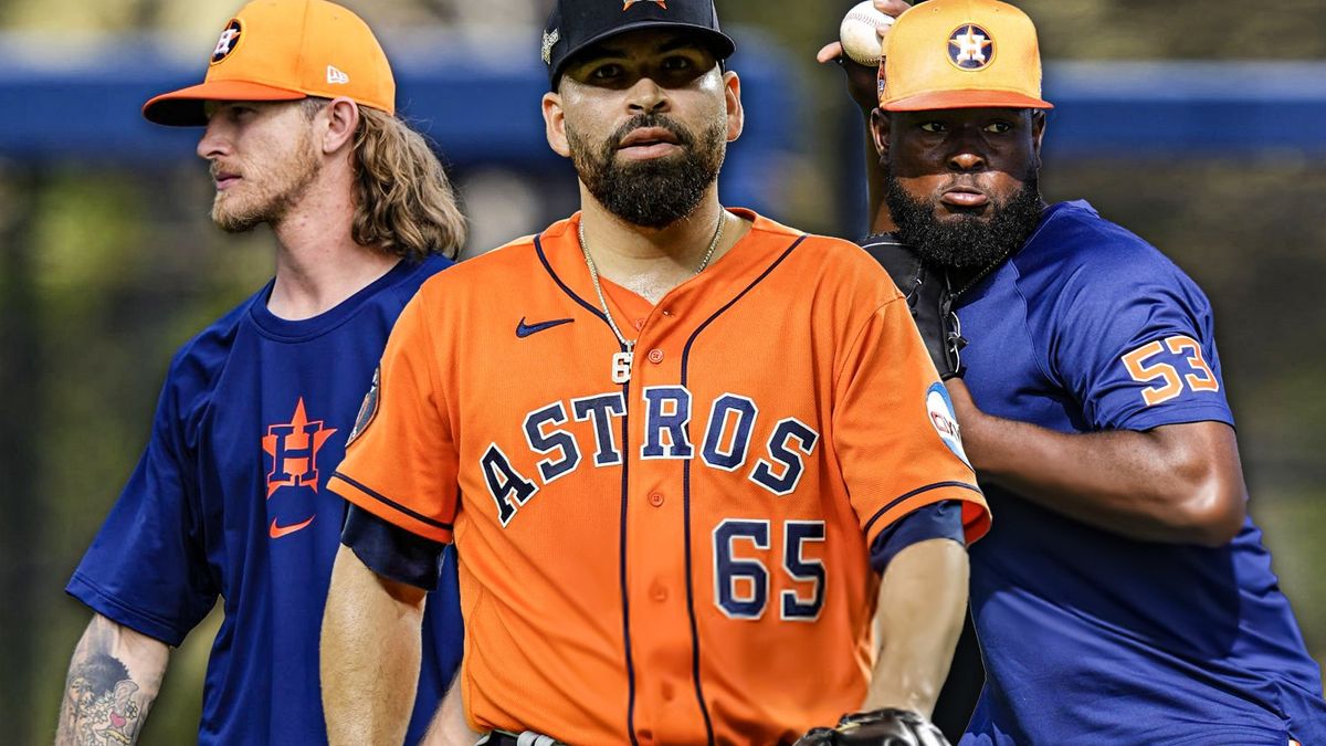 Astros Josh Hader, Jose Urquidy, and Cristian Javier