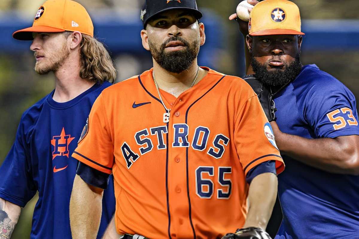 Astros Josh Hader, Jose Urquidy, and Cristian Javier