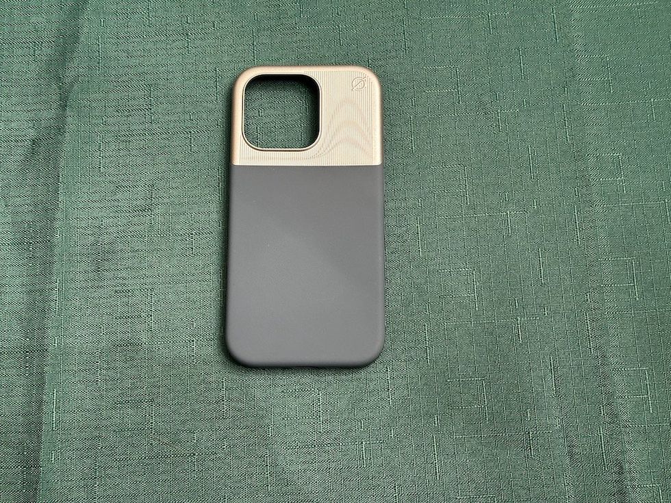 a photo of Atom Studios iPhone 15 Pro Split Silicone Case powered by alara