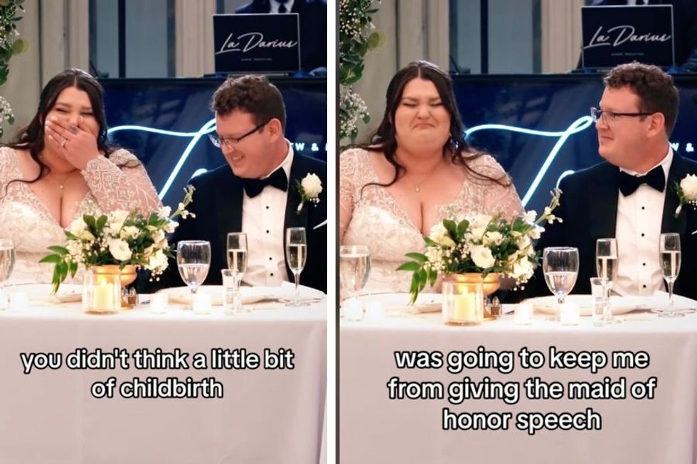 New mom missed her best friend's wedding‚ but delivered an epic toast anyway