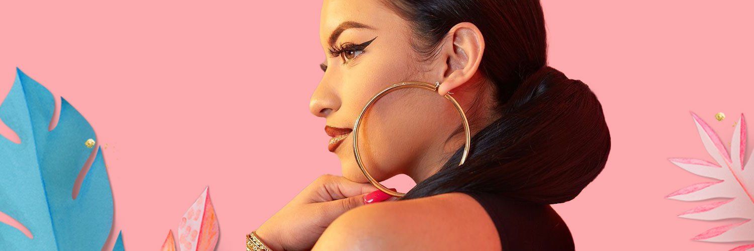 Latina deals hoop earrings