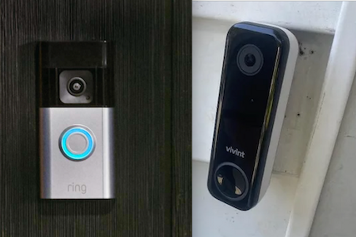 a photo of Ring Battery Doorbell Pro and Vivint Doorbell Camera Pro 2