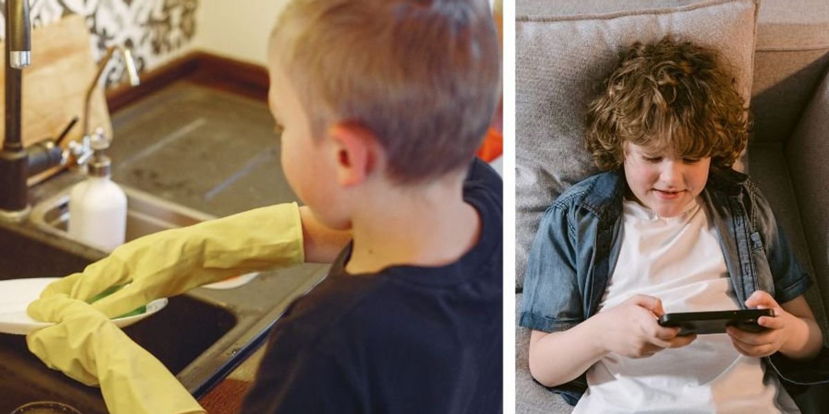 Dad shares the unique 8-point checklist his kids must finish before they get screen time
