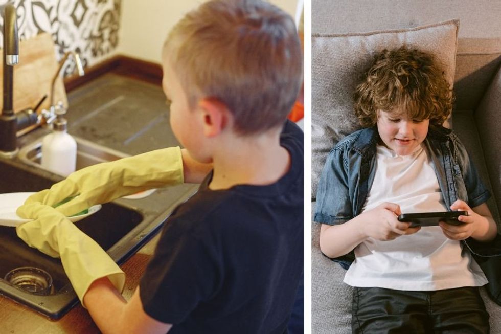 Dad shares the unique 8-point checklist his kids must finish before they get screen time