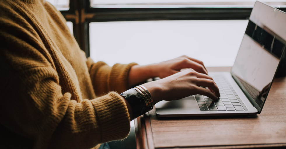 email, man writing, family drama