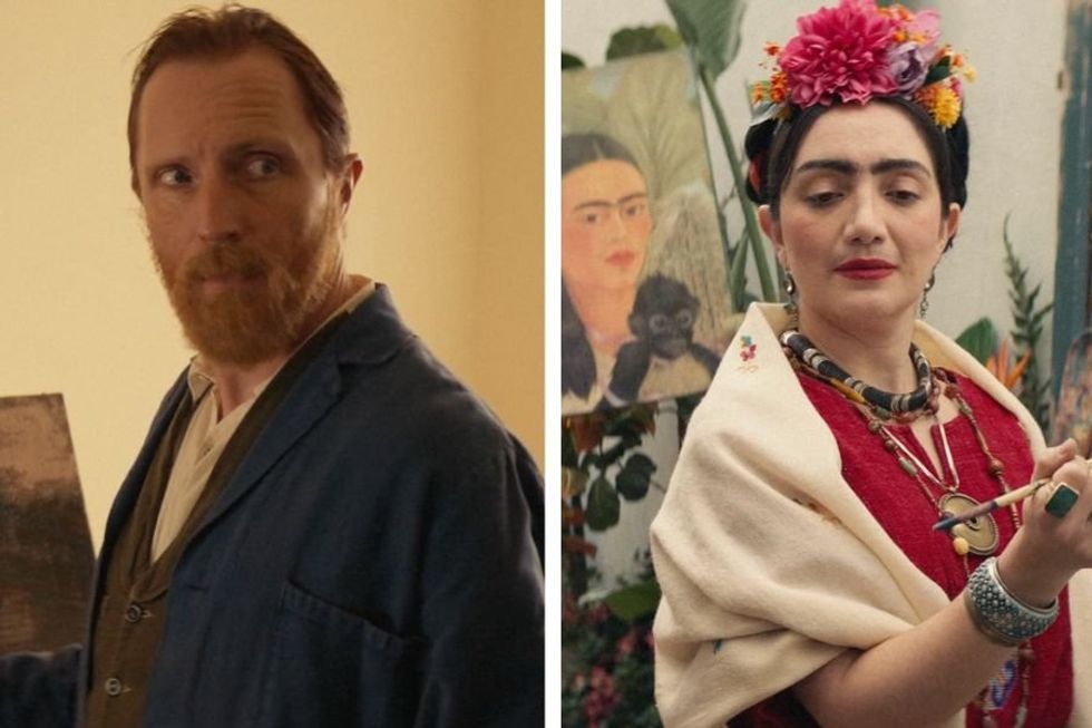 Van Gogh and Frida Kahlo navigate today's cringey corporate culture in hilarious ad
