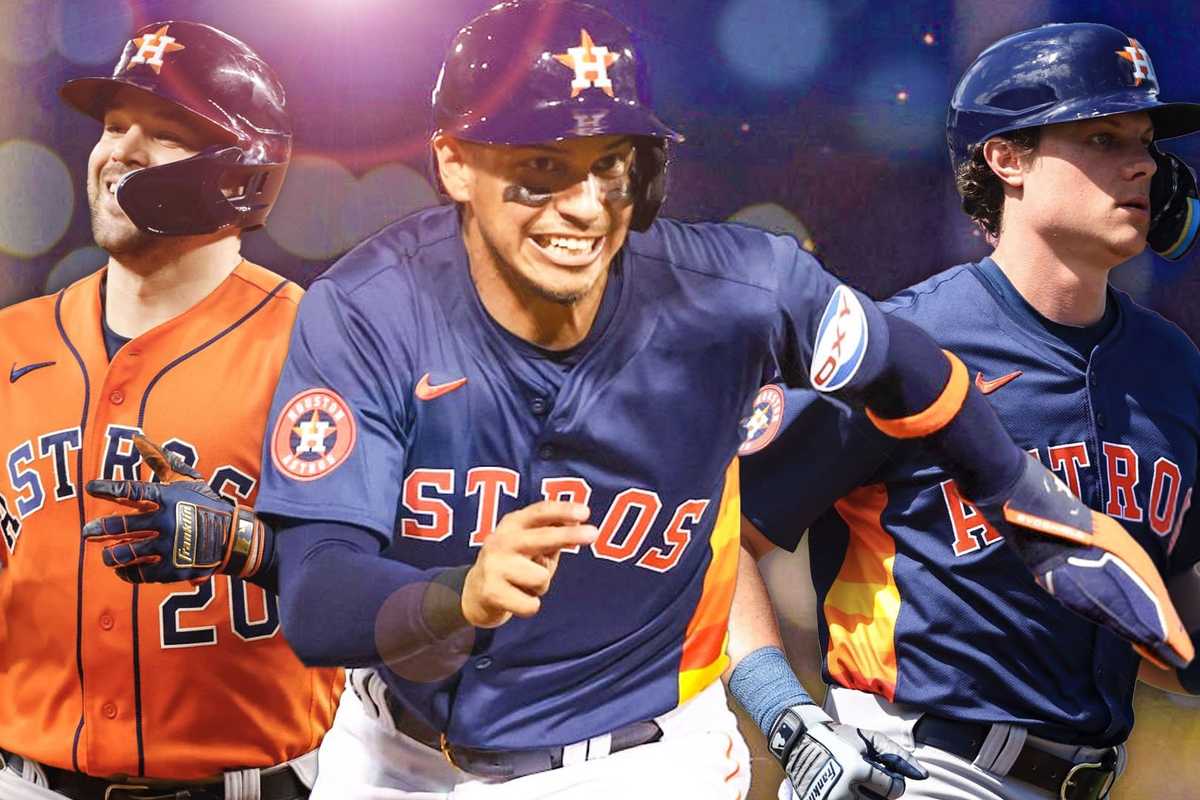 Astros Chas McCormick, Mauricio Dubon, Jake Meyers