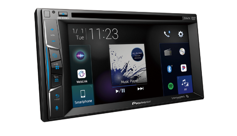 a product shot of Pioneer AVH-2550NEX car stereo