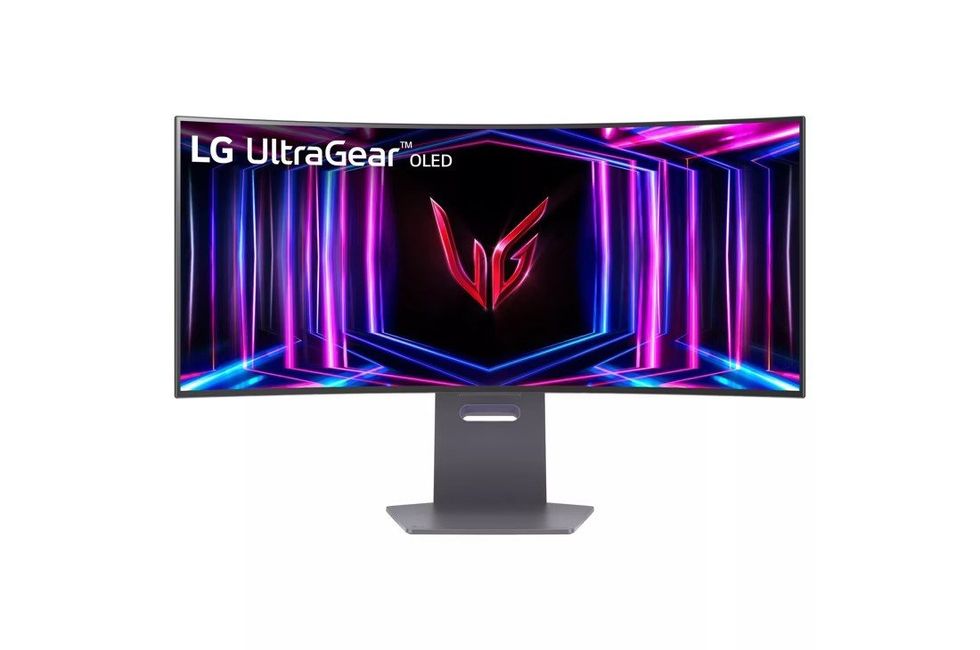 Product shot of  the new 34" LG UltraGear OLED Gaming Monitor (34GS95QE)