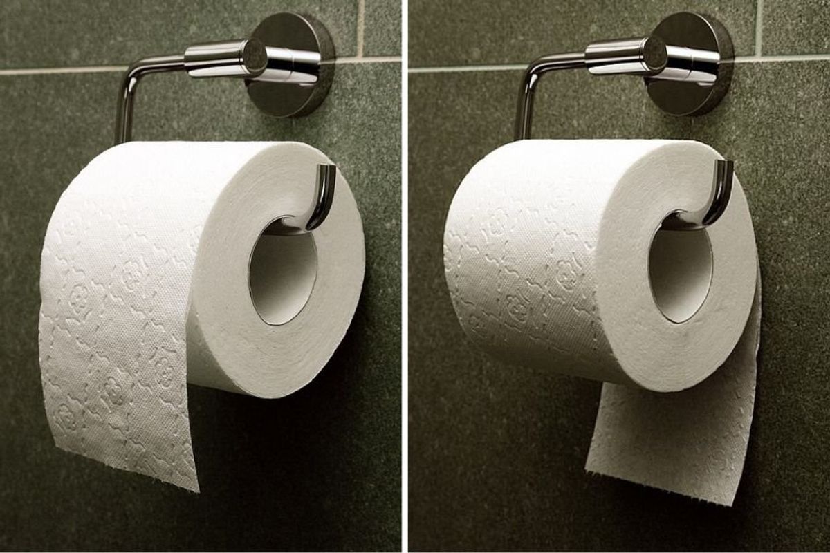 Should you hang the toilet paper roll over or under? - Upworthy