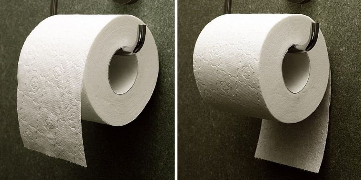 Over or under? Surprisingly, there actually is a 'correct' way to hang a toilet paper roll.