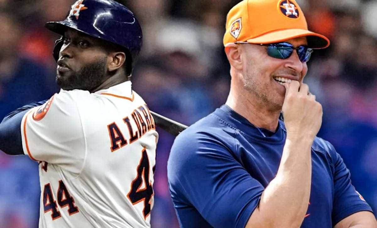 Astros Yordan Alvarez, Joe Espada