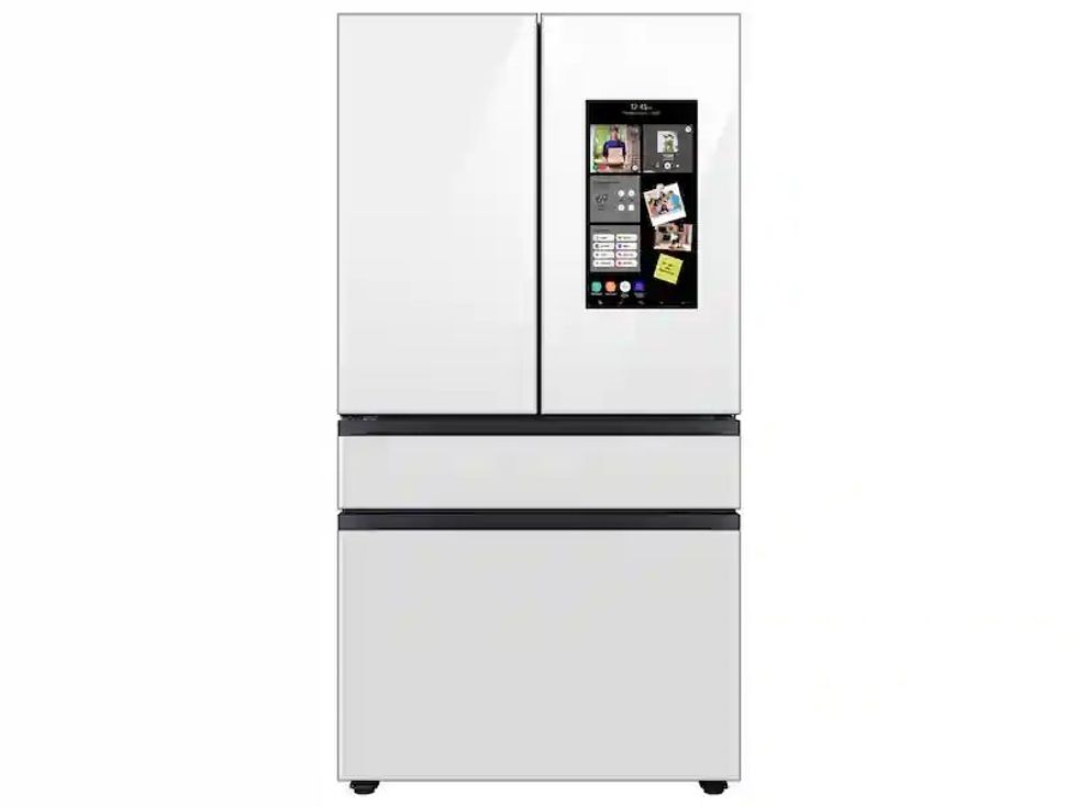a product shot of Samsung BeSpoke Samrt Refrigerator with Family Hub
