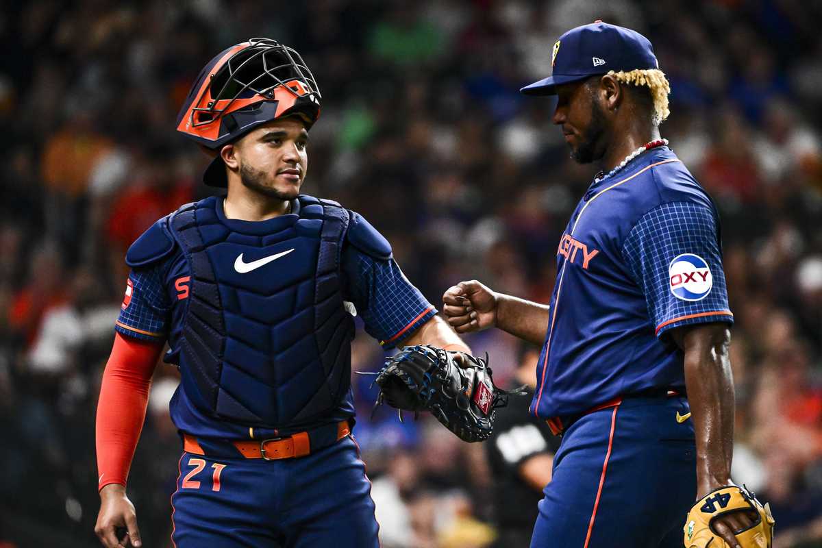 Astros Ronel Blanco, Yainer Diaz