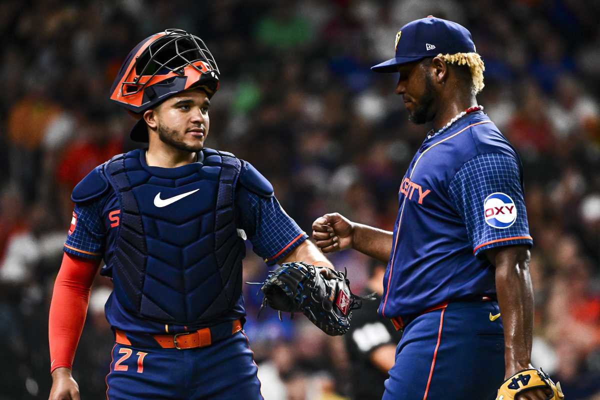 Astros Ronel Blanco, Yainer Diaz