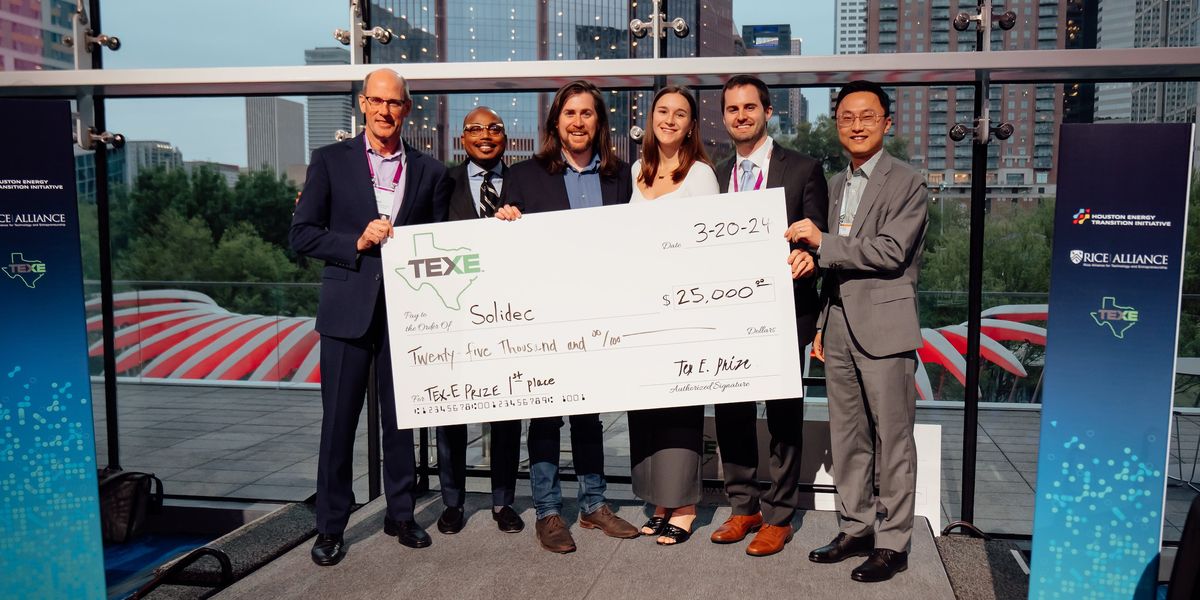 Houston clean tech startup pitch competition names winners at annual