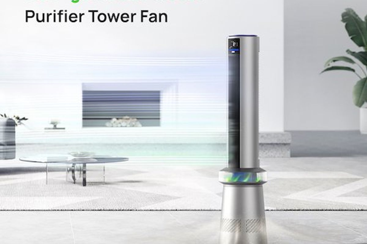a photo of Dreo New MC701S Smart Air Purifier Tower Fan