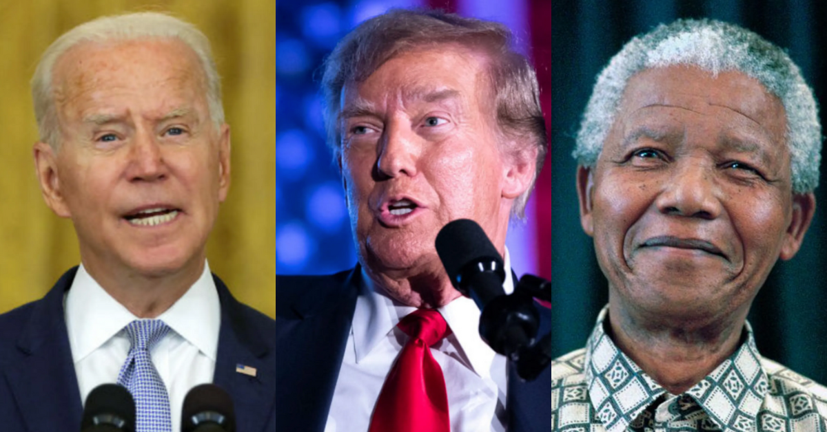 Joe Biden; Donald Trump; Nelson Mandela