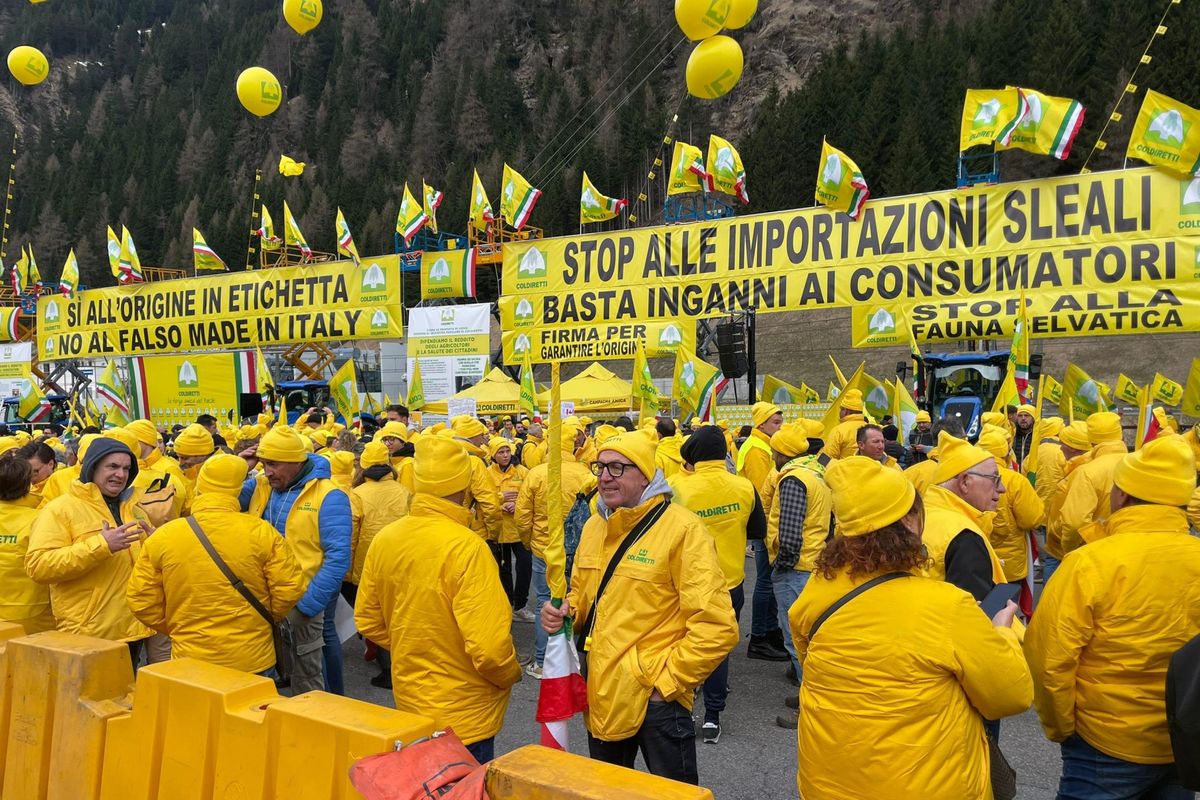 Coldiretti al Brennero ferma il «fake in Italy»