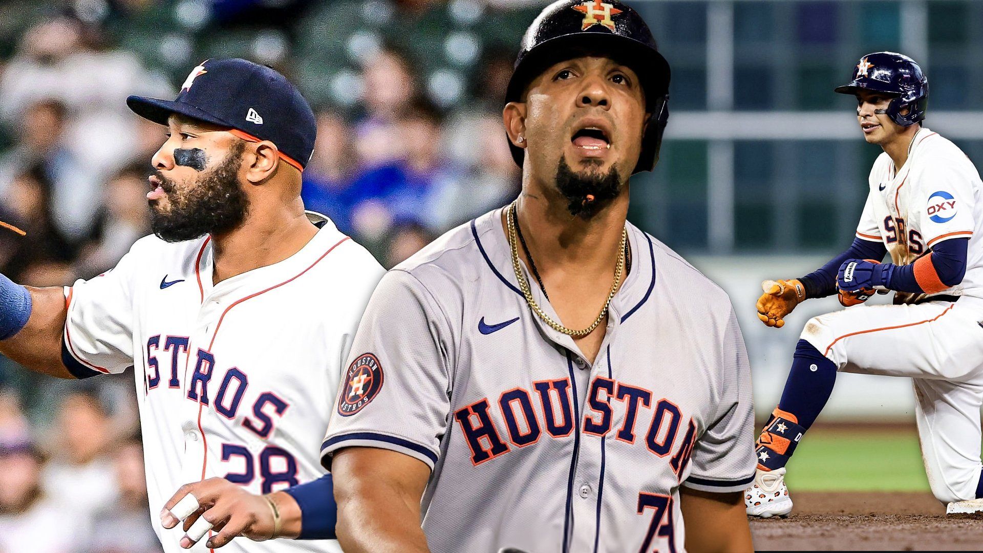 Astros Jon Singleton, Jose Abreu, Mauricio Dubon