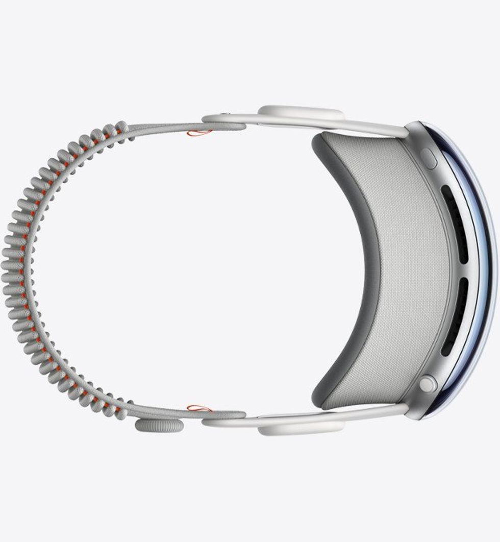 a overview view of Apple Vision Pro VR headset