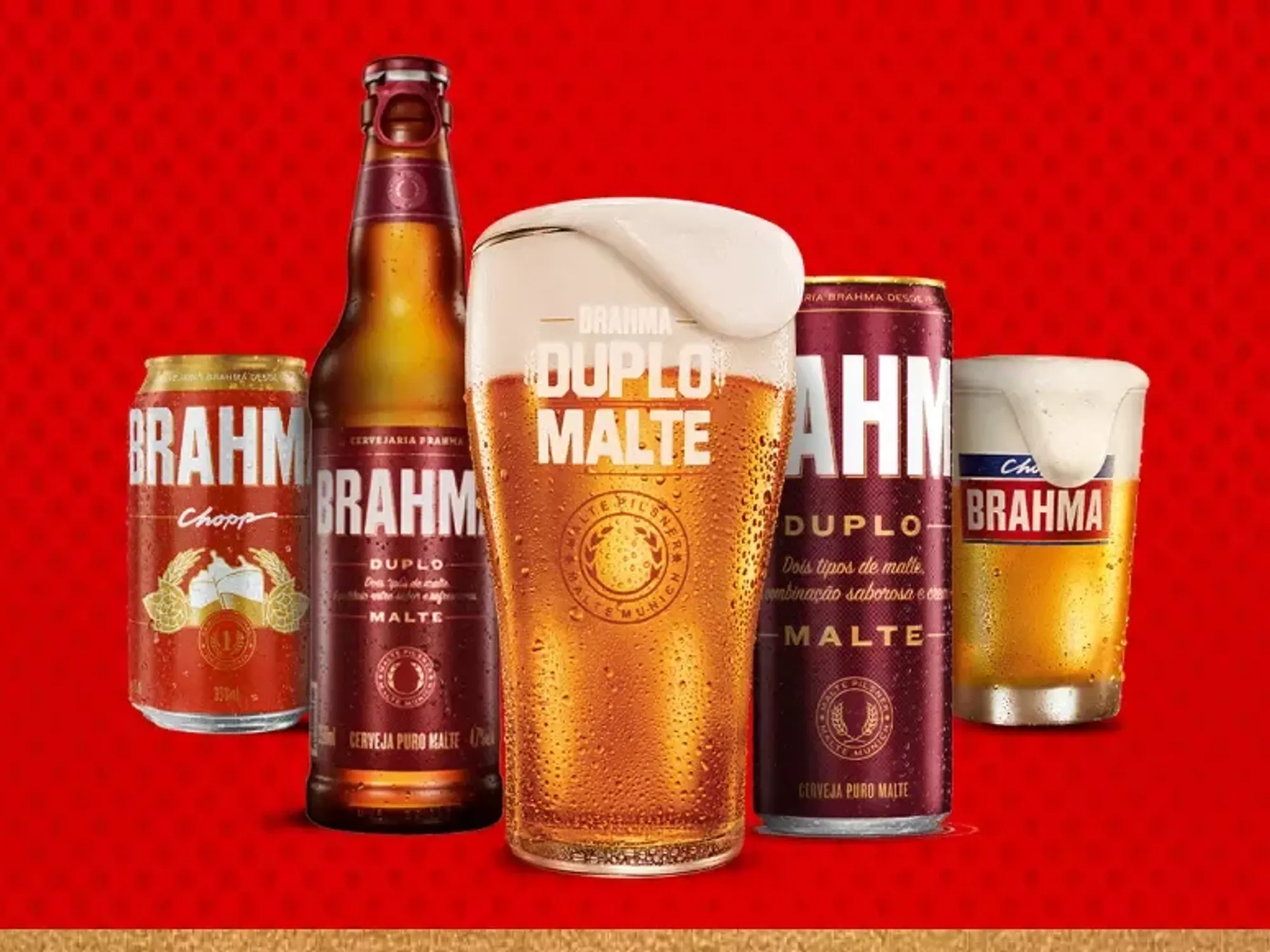 Promotional photo featuring Brazilian 'Brahma' Beer.
