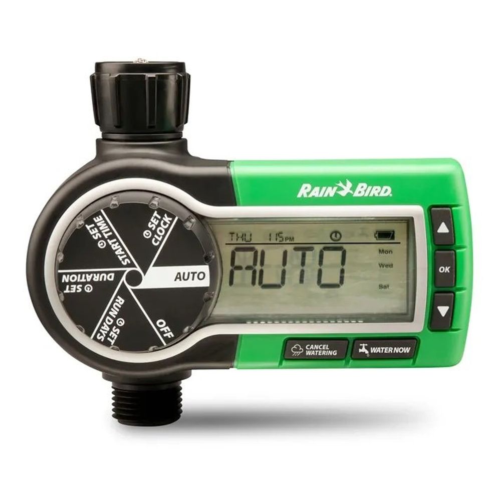 a product shot of Rainbird 1ZEHTMR - Electronic Garden Hose Watering Timer