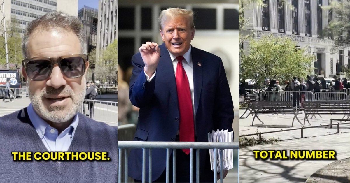 Lawyer Hilariously Debunks Trump's Claim That 'Thousands' Of Supporters Were Turned Away From Courthouse