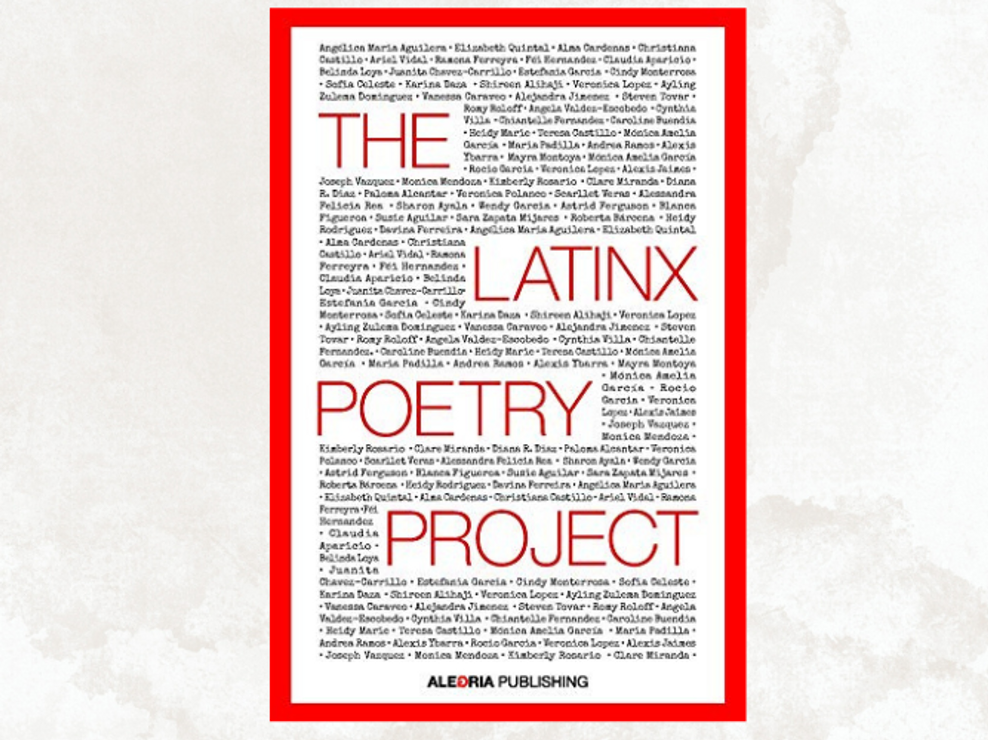Book cover \u201cThe Latinx Poetry Project\u201d by Davina Ferreira