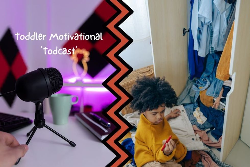 Dad makes brilliant motivational podcast for toddlers to help center them for day of chaos