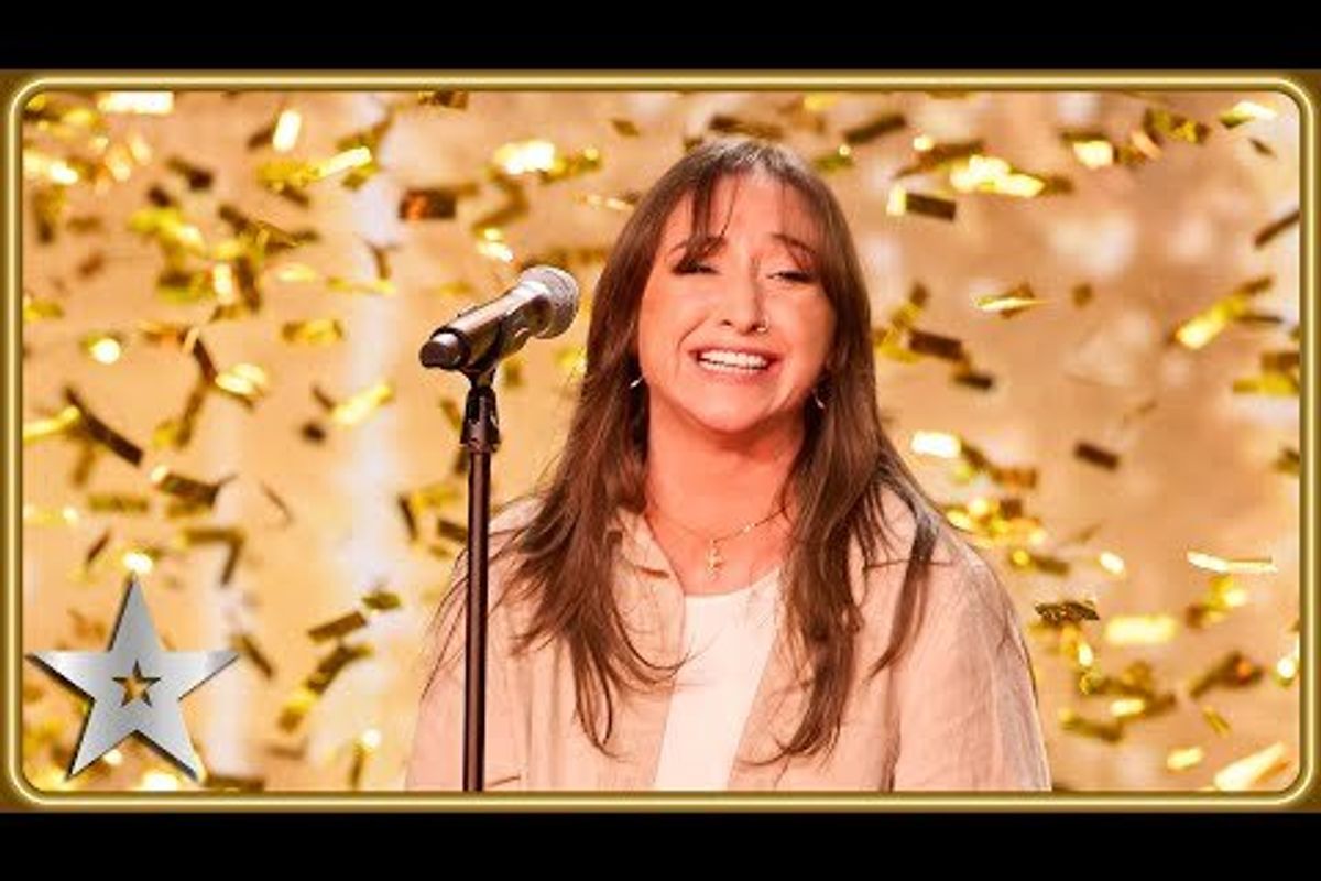 sydnie christmas on stage at Britain's Got Talent