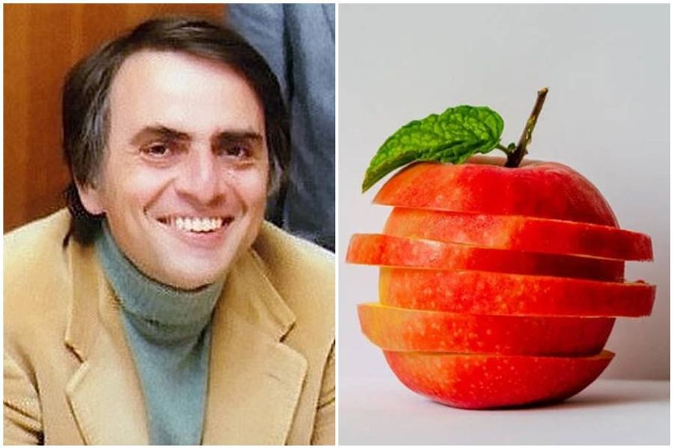 Can&apos;t comprehend the 4th dimension&;#63; Carl Sagan explains it with an apple in this classic clip.