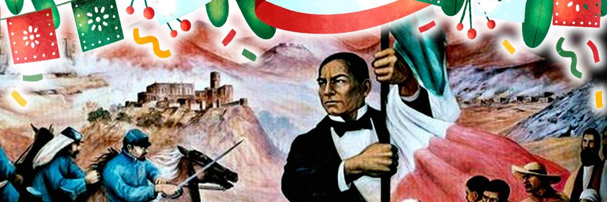 Painting of the historic Battle of Puebla on May 5, 1862, depicting the bravery of the Mexican forces against French troops