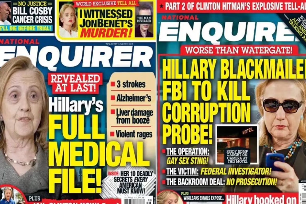 On Trial For Campaign Crimes, Trump Is Drenched In Tabloid Sewage