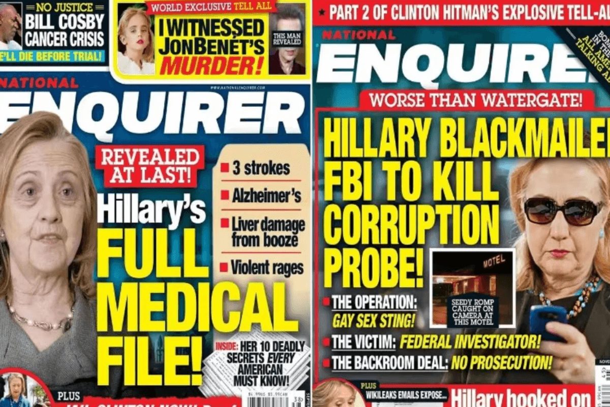 On Trial For Campaign Crimes, Trump Is Drenched In Tabloid Sewage