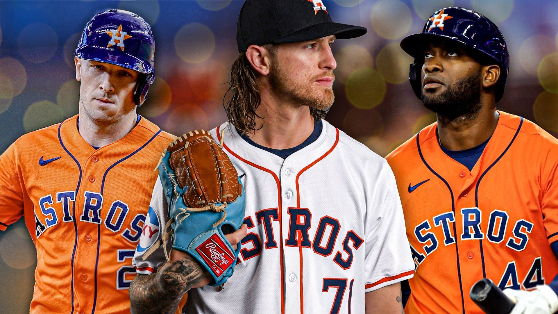 Astros Alex Bregman, Josh Hader, Yordan Alvarez