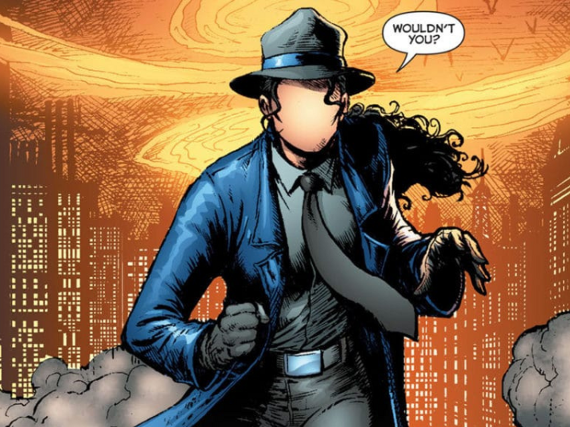 Artwork for the character Renee Montoya aka The Question