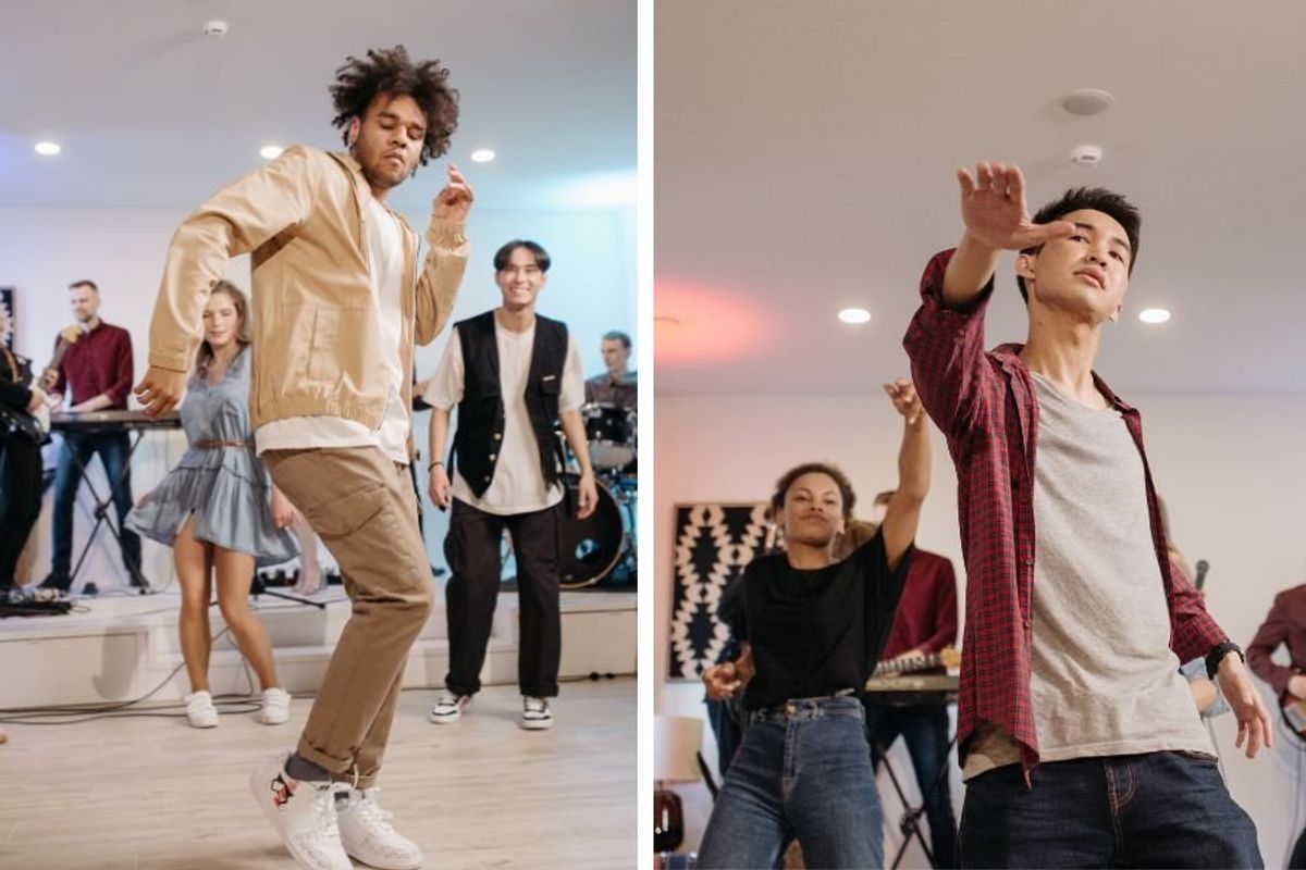 improv dance; rose city swing; west coast swing; dancing with strangers; viral dance videos