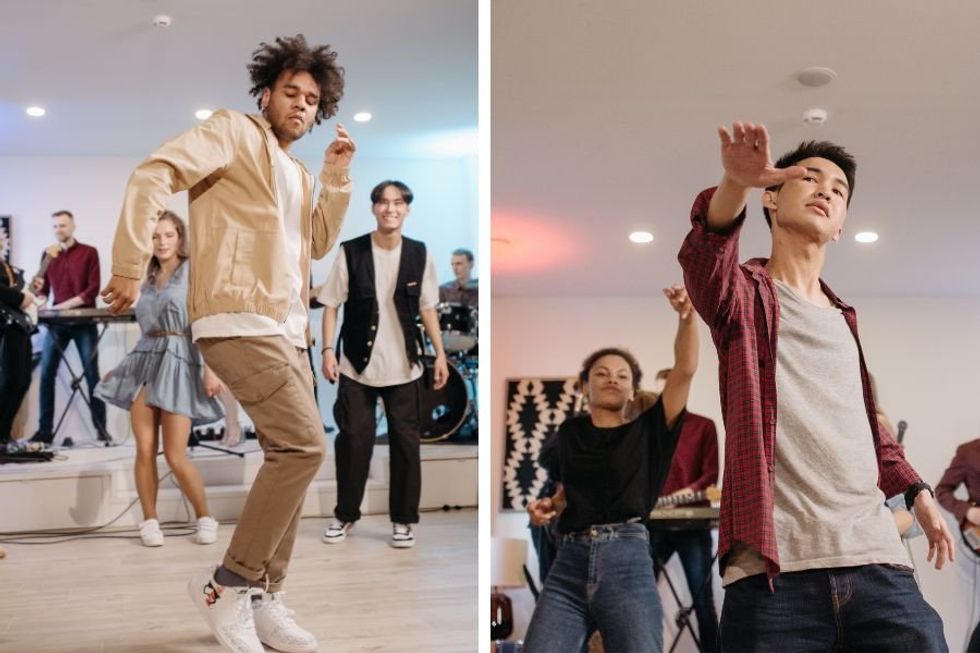 Two strangers improvise incredible dance to music they didn't know would even be playing