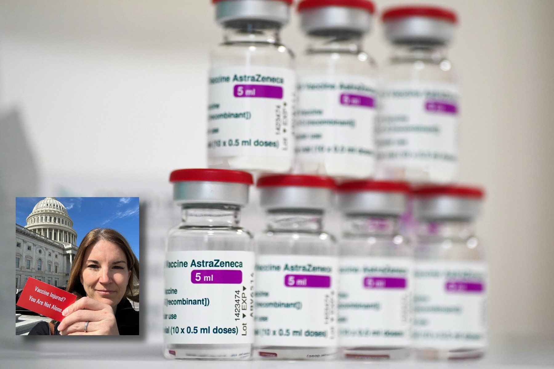 Volontaria danneggiata dai trial Astrazeneca