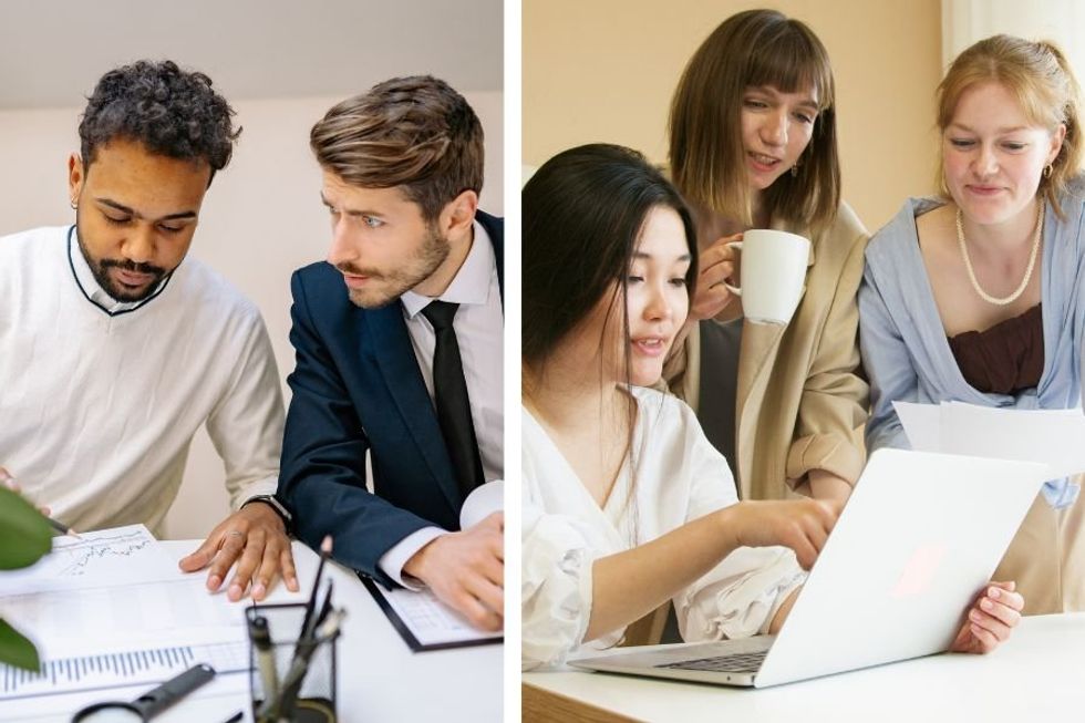 Hilarious videos shows the stark difference between how men and women arrive to work