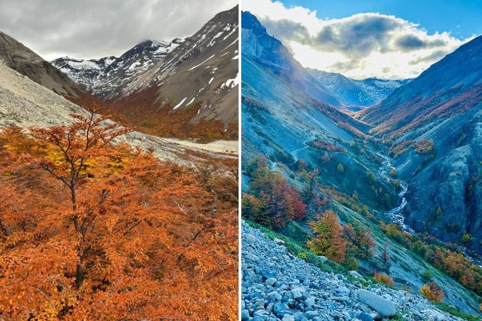 mountain views with fall colors