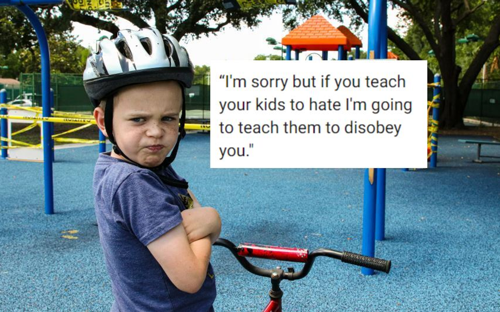 Gay dad has a forceful response to 7-year-old who called gay people 'the devil'