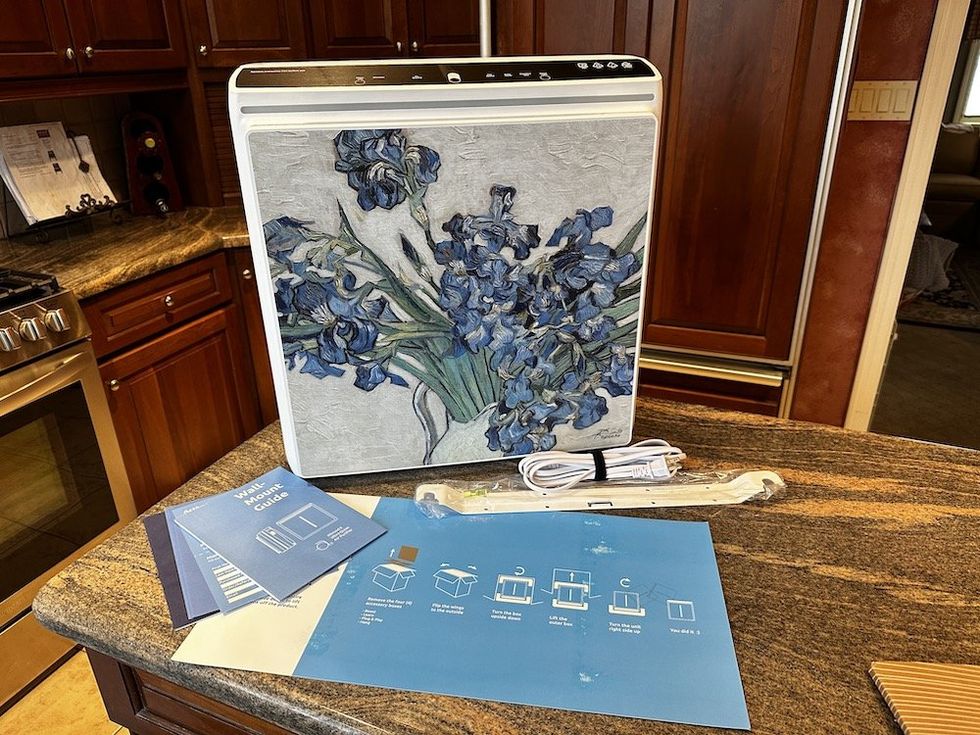 a photo of Rabbit Air A3 Ultra Quiet Air Purifier. unboxed