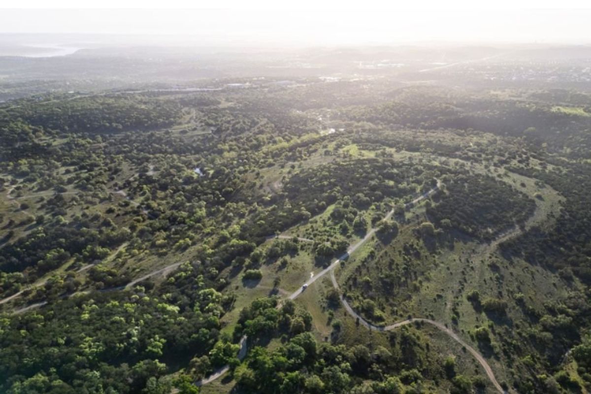 large green land area in texas