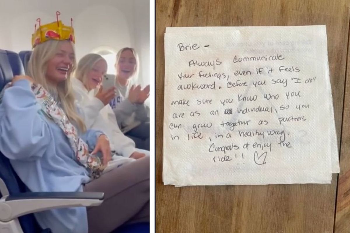 southwest airlines, flight attendant, wedding, bachelorette party, wholesome