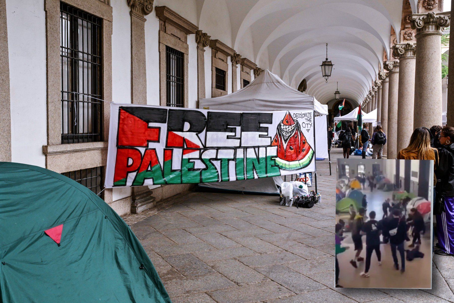 Botte da orbi tra compagni per chi è più filo palestinese