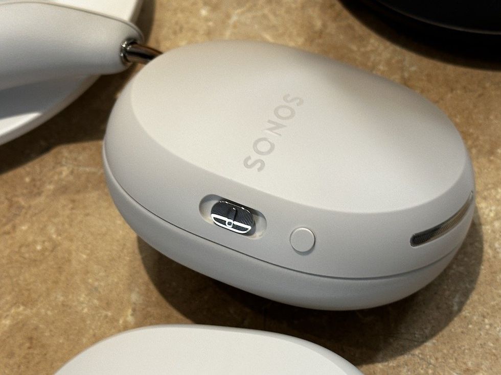 A photo of the right earcup for Sonos Ace Wireless Headphones with the controls for your headphones