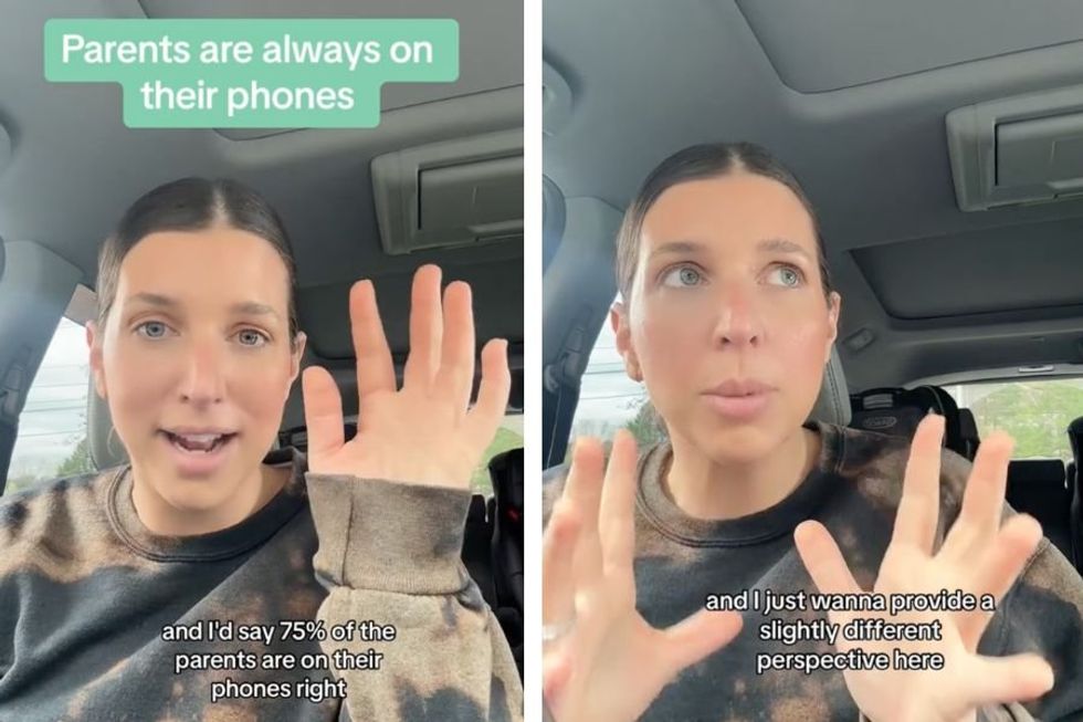 Mom has a different take for the millennial parents 'always on their phone'