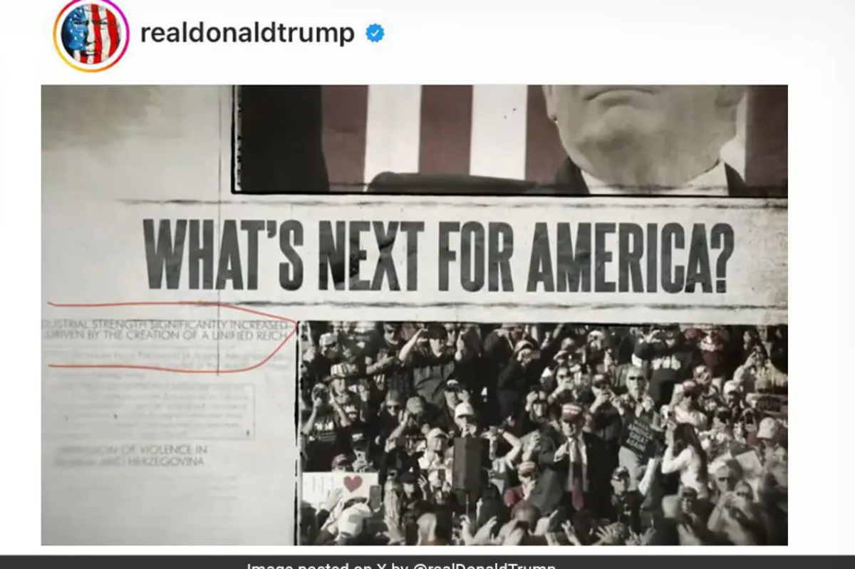 Trump's 'Unified Reich' Is Just His Latest Neo-Nazi Dog Whistle